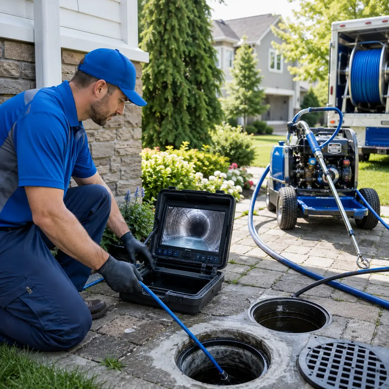 Outdoor drain cleaning professionals serving Andrews, NC