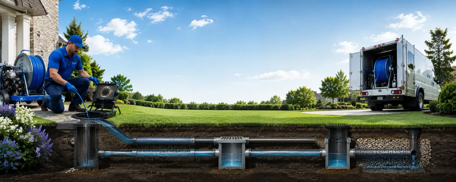 Outdoor drain cleaning information for Andrews, NC
